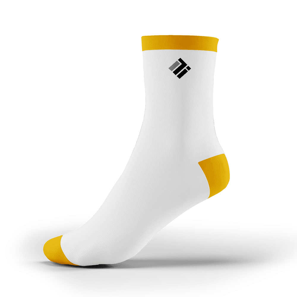 Preview of Techii Socks - Yellow Trim